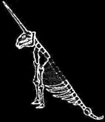 Einhorn-Rekonstruktion von LEIBNIZ,
           Logo f�r die H�hle seit 300 Jahren.